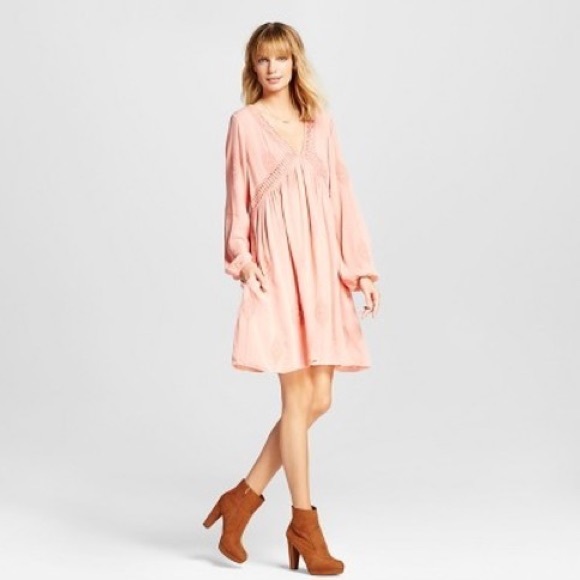 Knox Rose Dresses & Skirts - Peach crochet dress by Knox Rose